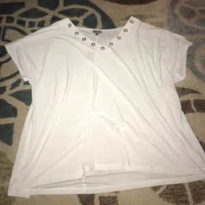 White and black Avenue blouses